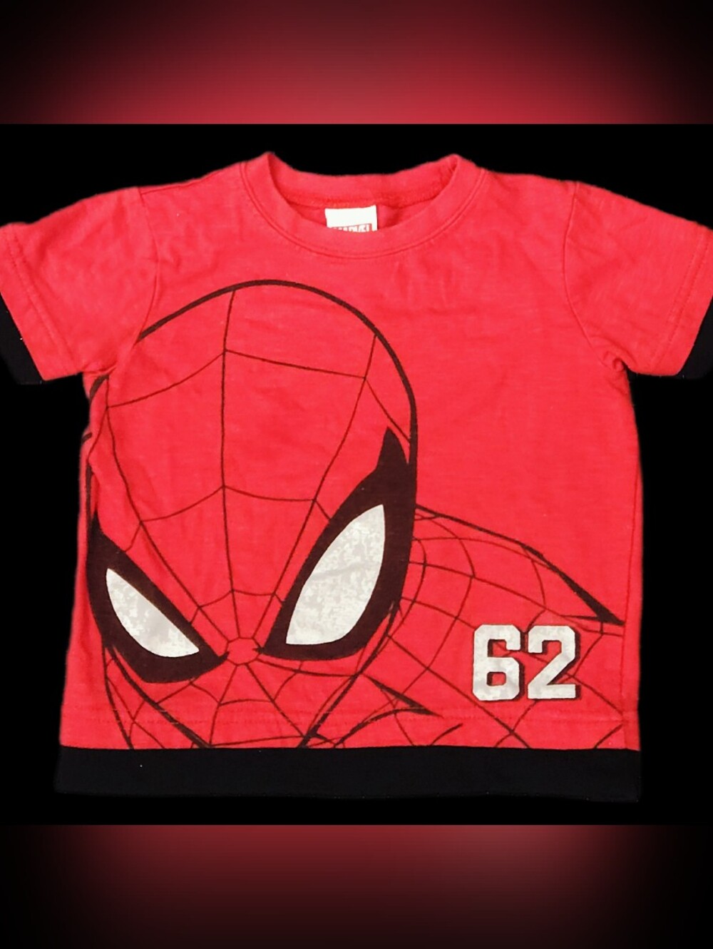#KCB43 Marvel Spiderman Red Graphic Tee with Black Detail